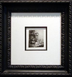 Rembrandt Christ and Woman of Samaria Etching Limitied Edition AR