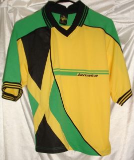 Jamaica Soccer Jersey Golf Polo Shirt Youth L 14 16