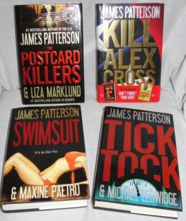 James Patterson Lot of 4 Hardcover Books Kill Alex Cross Tick Tock