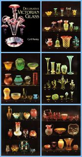 British Victorian Glass Webb Davidson Vaseline Opalescent Book