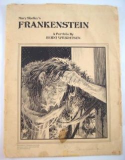 Berni Wrightson Signed Portfolio Frankenstein 6 Plates