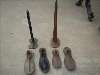 Vintage Cast Iron Shoe Last Cobbler Tool Antique Old