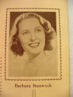Booklet Foods Fashions of 1936 Fox Theatre Boise ID Celebrity Photos