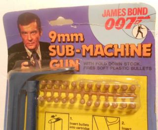 1984 James Bond 007 Imperial 9mm Sub Machine Gun Roger Moore