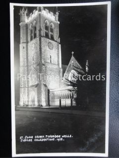 C1935 RP Tunbridge Wells St James Church Flood Light Jubilee