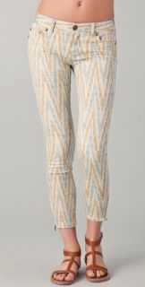 Free People Ikat Cropped Skinny Jeans