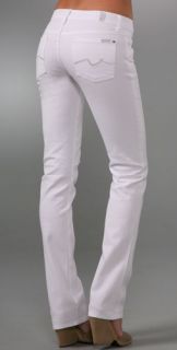 7 For All Mankind Straight Leg Jeans with Crystals