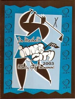 2003 Jim Marshalls Celebrity Golf Tournament Program SIGNED EX (Sku