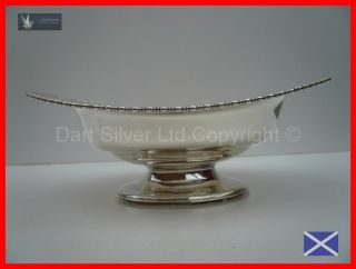  Solid Silver Pedestal Comport HM 1908 by James Ramsay of Dundee