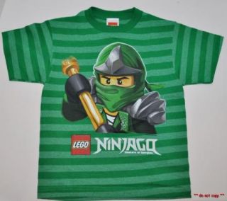 New Boys Lego Ninjago T Shirt Green Ninja Lloyd Size 5 6 or 7