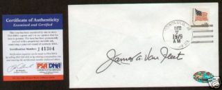 General James Van Fleet Signed Auto Postal Cover PSA