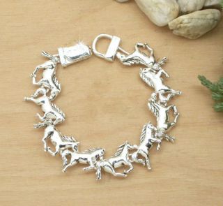 Horse Western Jewellery Jewelry Equestrian Silver Horses Bracelet