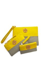 Tory Burch Dipped Canvas Zip Pouch Set