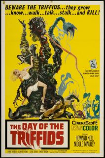 The Day of The Triffids 1962 Original U s One Sheet Movie Poster