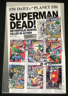 Death of Superman DC Comics 1993 Doomsday Kills Him