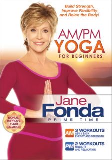 Jane Fonda Workout Prime Time Am PM Yoga for Beginners DVD New SEALED