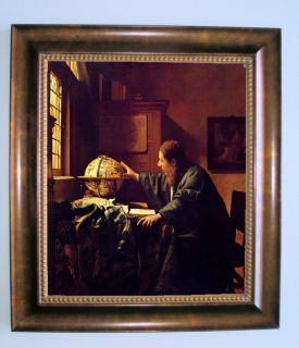 Art Reproduction on canvas of THE ASTRONOMER by Johannes Vermeer.