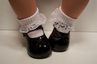 Black Patent Mary Jane Doll Shoes for Lee Middleton Toddler♥