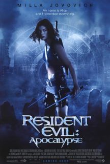 Resident Evil Apocalypse Movie Poster B 27x40 Milla Jovovich Sienna