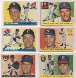 1955 Topps Baseball Lot of 15 Different Cards