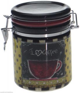 Table Expressions Java Time Ceramic Coffee Canister Storage Jar