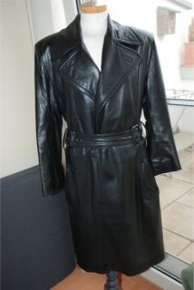 Jean Paul Gaultier Black Leather Coat Very Sexy