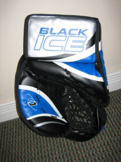 New Black Ice Street Hockey Pro Blue Goalie Trapper