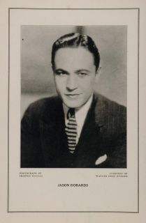 1927 Silent Film Star Jason Robards Warner Bros. Print Lightnin Stage