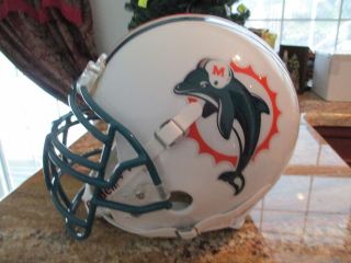 Jason Taylor Riddell Miami Dolphins Fullsize Football Helmet Custom