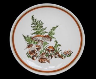 Woodland Mushroom Dinner Plates by Jeannette Nice