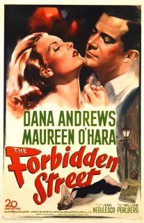 The Forbidden Street 1949 Orig Movie Poster 1sh Lnbackd