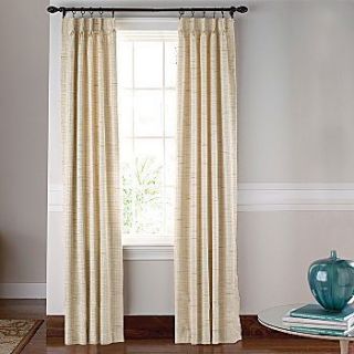 New  Jeweltex Pinch Pleated Thermal Drapes 100x84 Shell Beige