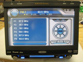 Jensen VM9312 CD DVD  WMA XM Ready iPod in Dash Motorized 7 Touch