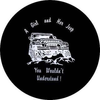  Girl and Her Jeep Spare Tire Cover for A Jeeps