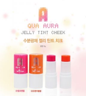 Tonymoly Aqua Aura Jelly Tint Cheek Blusher Tint 9g 2 Orange Samples