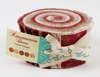 French General Rouenneries Deux Jelly Roll 2 5 Fabric Quilting Strips
