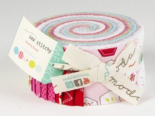 Aneela Hoey Sew Stitchy Jelly Roll 2 5 Fabric Quilting Strips Moda