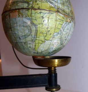 1890 N.C. ROM TELLURION 10 cm Danish Globe, Rare Planetaria, Unusual