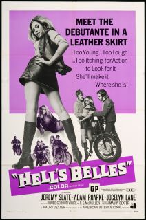 Hells Belles 1969 Orig US Movie Poster VF Near Mint