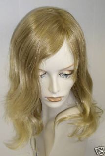 Jacquelyn Wig Human Hair Blend Jennie 525 Blonde Mix Monotop Long Sexy