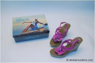 Jeffrey D Womens Wedge Sandals MAYAITE3 Purple 7 BNIB
