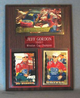 This Jeff Gordon 1997 Winston Cup Championship plaque measures 7