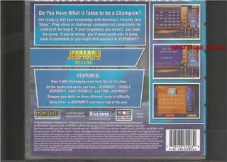 JEOPARDY DELUXE (PC & Mac Games) * BRAND NEW & SEALED * XP * VISTA * 7