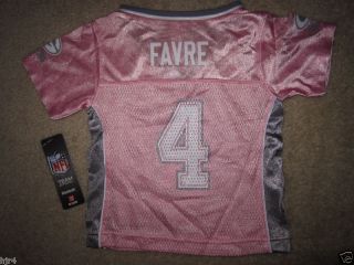 Brett Favre Green Bay Packers Pink Jersey Toddler 2T
