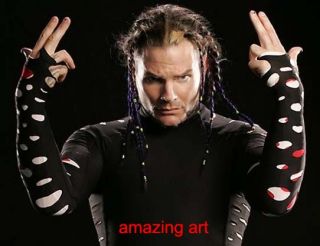 Sports Oil Painting on Canvas Jeff Hardy Original Signed 
