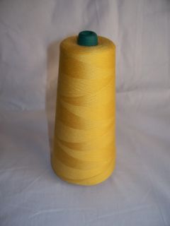 6000 yrd Cone Gold Sewing Quilting Serger Thread Tex 40