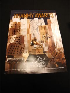 GF Jennifer Hudson Taraji P Henson 54th Grammy Celebrity Signed