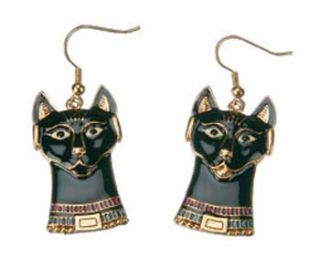 New Bastet Earrings Egyptian Cat Jewelry Ornament RARE
