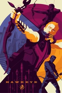   Hawkeye Avengers Mondo Movie Poster Jeremy Renner print marvel art