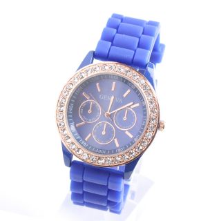 New 10 Color Silicone Jelly Gel Quartz Wrist Watch Girls Women with